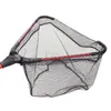 Fishing Net Folding Fishing Brail Blue Soft Rubber Landing Net Eva Handle Fishing Nets Tools Fish Nets Accessories 1220 Z2