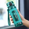 UZSPACE Sportwasser Flaschen BPA frei 1000 ml Tragbarer dicht druppfestplattenkunststoff trinken flasche sommer outdoor turn gym tee cup 210914