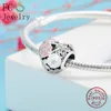 FC Jewelry Fit Original Brand Charm Bracelet 925 Sterling Silver European Spring Smalto Fiori Perline per fare Berloque Q0531