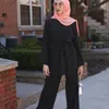 Damskie spodnie Damskie Spodnie Damskie Zestawy Eid Mubarak Kaftan Dubai Abaya Turcja Muzułmańska Moda Hidżab Odzież islam Abayas dla Musulman Ensem