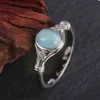 Finger Rings Charm Moonstone Rings Victorian Style Round Female Ring Fashion Jewelry Gift For Wife Women Party S4i7 G1125