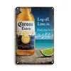 2021 New Corona Extra Beer Poster Cover Decor Decor Metal Sign Vintage Pub Bar Dreard Home Beach Beach Room Man Cave Decoration 5616954