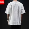 Fitness roliga tshirts för män mode japanska tryck anime t-shirt sommar kortärmad streetwear herrkläder 100% bomull toppar h1218