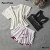 Para Praia Sportkläder Tre Piece Yoga Set Skjorta Kvinnor Bra Fitnessbyxor Leggings Tracksuit gym 23 färger 210802