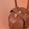 Bolso de cuero para mujer, diseño de nicho, bolso wonton, bolso de mano, moda wonton dumpling Satchel