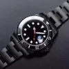 Fabrik Automatische mechanische Armbanduhr Saphirglas Keramiklünette Datum Edelstahl Vollschwarz 40 mm 116610LN 116610 Herren Wat192T