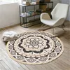 Mandala-Teppich, nordische böhmische Bodenteppiche für Wohnzimmer, Schlafzimmer, rutschfeste Fußmatte, Yoga-Matte, Quasten, Teppiche 210301