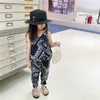 Llegada de verano Niñas Moda Impreso 2 piezas Traje Top + pants Boutique Outfits 210528