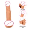 Masaż elementy ogrzewania wibratora penisa żeńska masturbacja automatyczne teleskopowe obrotowe dildo z silnymi zabawkami seksualnymi dla kobiet328T