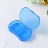 500pcs Portable Travel Mini Plastic Pill Box Medicine Case 2 Compartments Jewelry Bead Parts Organizer Storage Box