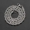 5 mm złote łańcuchy platowane naszyjnik ze stali nierdzewnej łańcuch hiphopowy DIY Rope Biżuterię Biżuterii Długość 16quot18quot20quot22q7126576