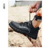 Anti-piercing Injury & Impact-resistant Safety Shoes Non-slip Mountaineering Protective Work Steel Toe 211217