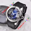 New Bubble Watch 3 Color Automatic Mens Watch with Date Black Leather Strap Watches9109576