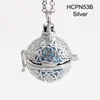 JOYMARK 5pcslot Rose Flower Hollow Gaiola Mexican Chime Magic Box Music Sound Bell Ball Pingente Mulheres Gravidez Colares HCPN531485196