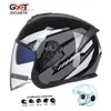 マイクイサイクルヘルメットブルートゥース互換性のあるハンディングハンズ無料ヘッドフォンUSB充電音楽GPSステレオ