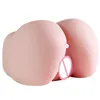 JIUAI Easy Clean Double Channels Big Ass Silicone Body Design Two Usages 3D Sex Toys For Adult Male Game X07272623359