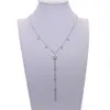 Sdzstone moda mujer joyería oro plata Color estrella colgante Y collares cadena collar mujer 41 + 5cm