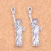 46pcs argento antico placcato bronzo placcato statua della libertà new york ciondolo charms collana fai da te braccialetto risultati braccialetto 49 * 14mm