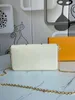 Luxurys designers väskor kvinnor favorit äkta läder mode väska handväskor listiga pochette pochettes Felcle purses Flower Mini 3st CrossBodys
