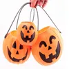 Halloween décoration accessoires fête fournitures sourire visage citrouille bonbons sacs panier LED lanterne artisanat ornement S M L taille disponible