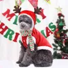 Noel Baba Elk Kardan Adam Pet Ceket Kazak Giyim Köpek Hoodie S-XXL Sonbahar Ve Kış Pet Sıcak Giysi Kedi Ve Köpek Ceket