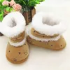 Baby 0-18 Months Girls Winter Snow Super Warm Boots Infant Solid Lace Up Lovely Comfortable Shoes New G1023