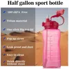 Drinkware Sport-Wasserflasche, Bounce-Abdeckung mit Strohhalmgriff, 2000 ml, 3800 ml, großes Fassungsvermögen, Outdoor-Wasserflasche, Wasserbehälter 211013