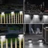 8 sztuk Światła Słoneczne Słoneczne Światła Krok Outdoor Wodoodporna LED Schody Ogrodzenie Dekoracja Dekoracja Ogród Patio Schody Światło
