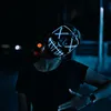 Decorazione di Halloween Incandescente LED Neon Sign Mask Party Masque Masquerade Maschere Forniture per costumi cosplay