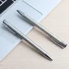 Ballpoint Pens Metal Press Ball Point Pen, roestvrij staal G2 Vul Oily Business Schoolbenodigdheden, Briefpapier Pen
