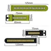20 мм 22 мм ремни двойной цветовой сторожей силиконовой силиконовой группы для Samsung Galaxy Active Huawei Xiaomi Garmin Watch Band Accessorents