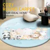 Carpets 2021 Drop Non-Slip Children Safety Flannel Carpet Animal Picture Baby Hand Print Play Mat