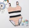 Enfants bébé fille une pièce maillot de bain imprimé à carreaux filles maillots de bain rayures Bikini enfants maillot de bain vêtements de plage combinaison vêtements