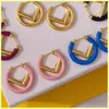 2021 Studs Earrings Fashion Hoop Earrings Women Jewelry Luxurys Designers Earrings Designer letter V Earring Ornaments Necklaces 21072105R