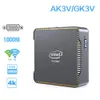 Mini PC AK3V Intel Celeron J3455 Quad Core DDR4 8GB 128GB Windows 10 Desktop med HD VGA Port 1000M LAN BT4.2