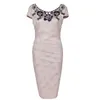 Okrągłe Seksowne Suknie Ladi Sexi Ołówek Office Lady Woman Fashion Plus Size Dress 210309