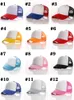 21Colors Kids Trucker Cap Children Mesh Caps Blank Trucker hoeden feest hoeden snapback hoeden meisjes jongens peuter cap zc012 50pcs1707980