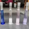 Accessoires de tabagisme en verre coloré 4 bras diffuseur 18mm mâle à 14mm femelle narguilé tige vers le bas pour conduites d'eau bong