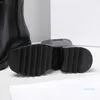 Kobiety Betty PCV Rainboots Fashions Guma Gruba Size Half Boot Top Designer Platies Platform Heel Fashion Boots