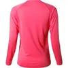 Jeansian Womens UPF50 + UV Outdoor Sport Tee Shirt T-Shirt Tshirt Manica lunga Protezione solare Spiaggia Estate SWT246 Rosso 210720