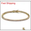 European And American Tennis Chains Hip-hop Tide Men's Bracelet Zircon-microencased M Bracele qylANu luckyhat