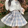 Femmes Jupes plissées Uniforme scolaire japonais Taille haute Sexy Mignon Mini Jupe à carreaux Été JK Uniforme Étudiants Vêtements 17 Couleur 210708