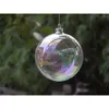 8pc 6810cm Kerstbal ornament Clear Glass Bauble Xmas Decoratie Hanger Wedding Diy Party Event Memory Ball Only Glass T200117