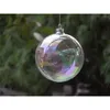 8pc 6810cm Christmas Ball Ornament Clear Glass Bauble Xmas Decoration Pendant Wedding DIY party Event Memory ball Only Glass T200117