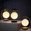 3D magnetisk levitation Moon Lamp Night Light Rotating Moon Floating Lamp Diy Kit Y0910