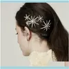 Bandas de cabeça Jóias de joalheriafãs estrela de luxo Crystal Pearl Pin Barrettes Grip for Women Rhinestone Clips Hair Hair Jewelis