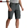 MAGCOMSEN Schnell trocknende Wandershorts Männer Sommer Casual Army Tactical Joggers mit mehreren Taschen Ripstop Cargo Work 210716