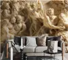 Wallpapers wdbh personalizado po 3D papel de parede em relevo grego figura mítica fundo pintura decoração de casa sala de estar para paredes 3 d
