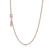 Catene autentiche argento sterling 925 nacklace per donne catena gioielli abbinati pendente in oro rosa