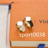 designer Fashion ring couples design love four leaf clover 18 k gold jewellery golden finger Rings stainless men women lovers gift6612464